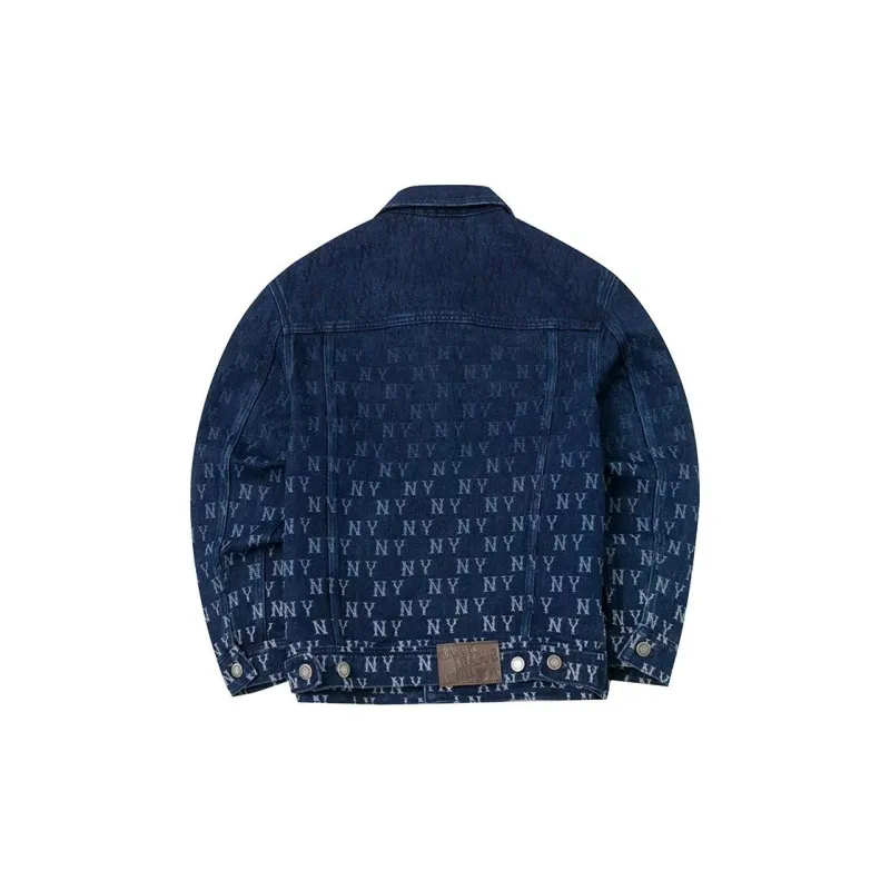 MLB New York Yankees Denim Jacket Unisex Blue-1