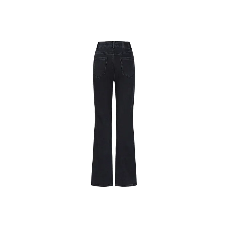 JZ. ANNAKRO Jeans Women's Plain Black-1