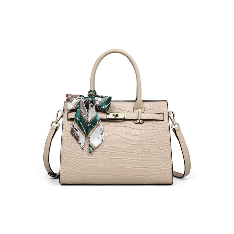 VINEY Cow Leather Handbag Tubas Women's Blue Black-14