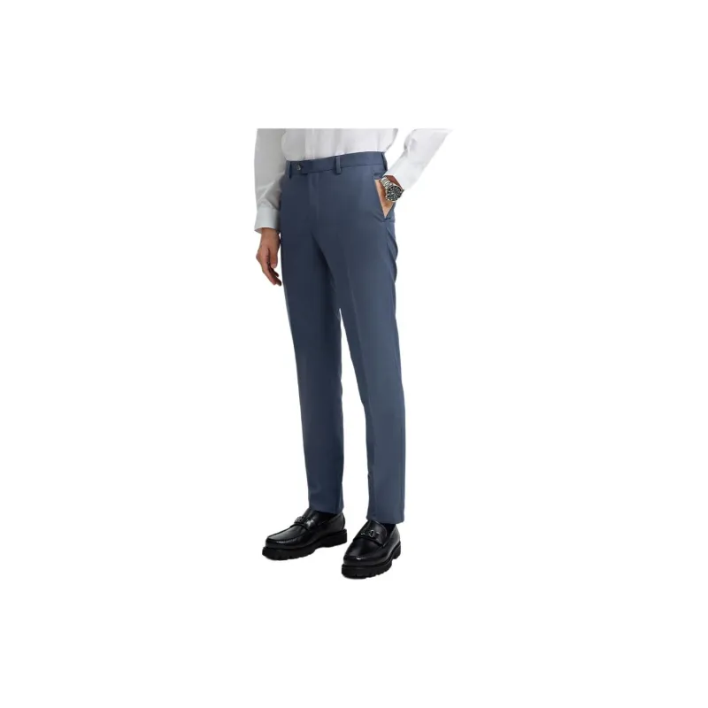DIKENI Suit Trouser Men's Blue Mix Check-1