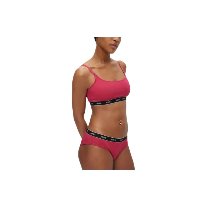 HUGO BOSS Three-Pack Of Stretch-Cotton Briefs With Logo Waistbands Underpants Women's 3 Pack-5