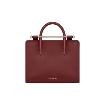 Strathberry Smooth Calf Leather Tote Bag Shopping Bag Shoulder Bag Crossbody Bag Handbag Mini Women's Fuchsia