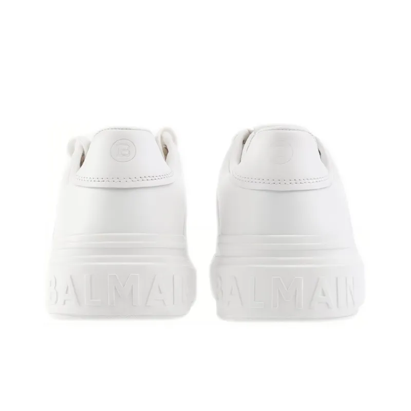 BALMAIN B Court Low Top Stylish Skateboarding Shoes Men's White-3