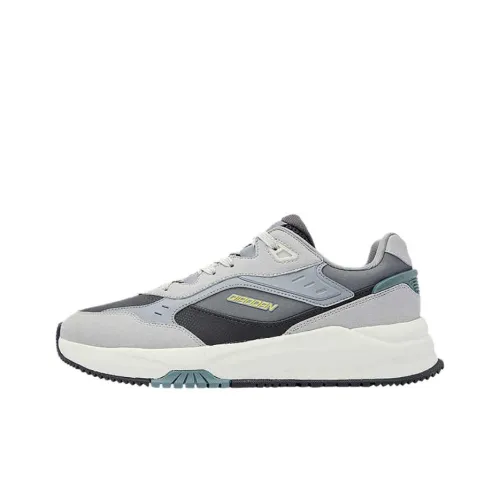QIAODAN Wear Larry Slip Larry Low Top Casual Shoes Men's Gray Black