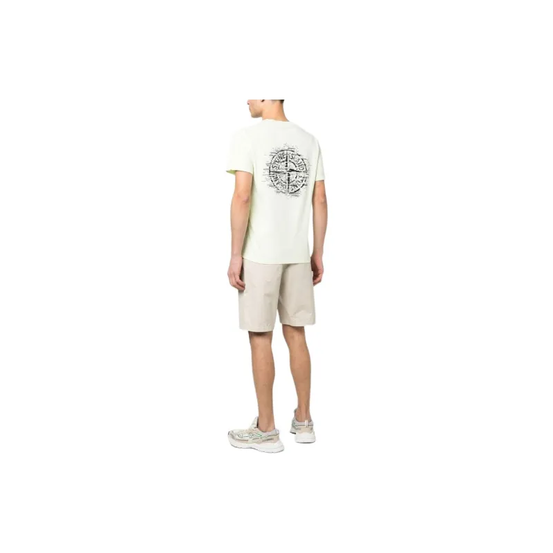 STONE ISLAND Cotton Logo print T shirt-2