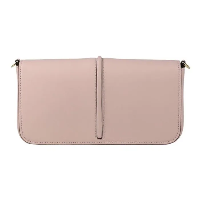 FENDI Leather Shoulder Bag Crossbody Bag Wallet Women's Pink-5