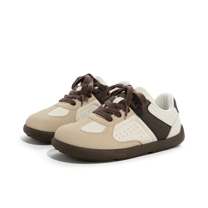 BABAYA KIDS Anti Slip And Wear Resistant Lightweight Low Top Casual Shoes Women's Beige Brown-2