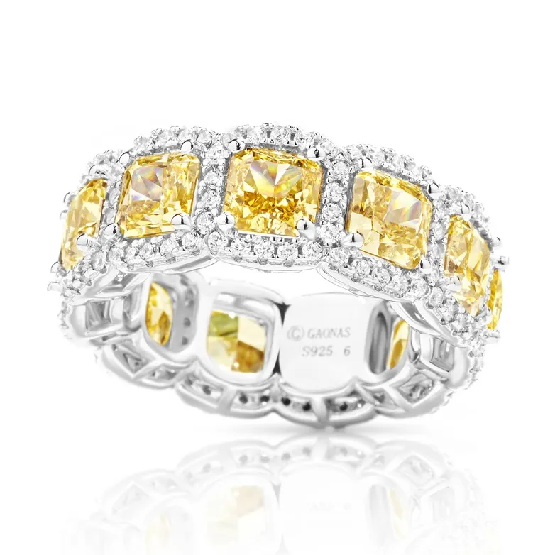 GAONAS 925 Sterling Silver, Synthetic Cubic Zirconia Rings Women's-2