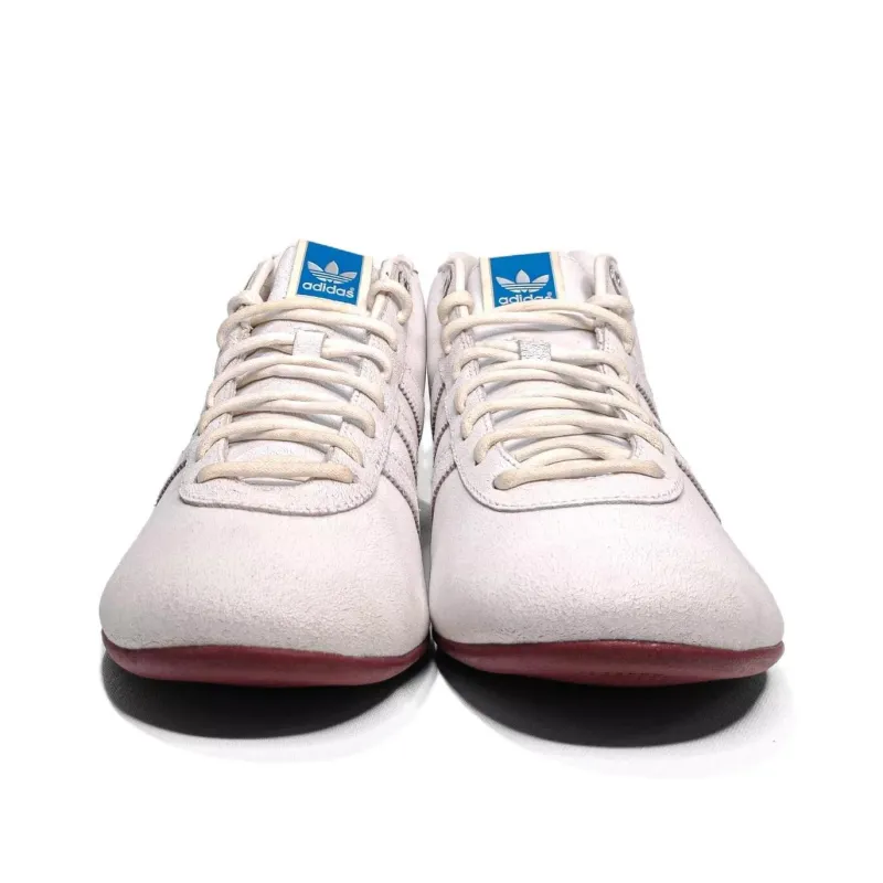 Vespa x Adidas Originals Anti-Slip Wear-Resistant Mid-Top Casual Shoes Men's Beige Brown-3