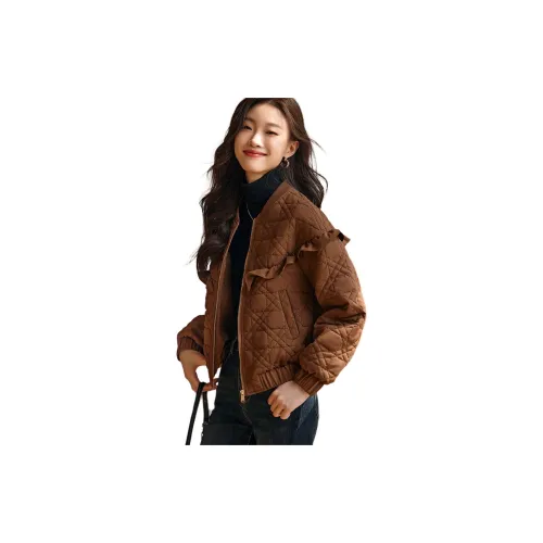 Mo Han Yi Mei Puffer Jackets Women's Coffee