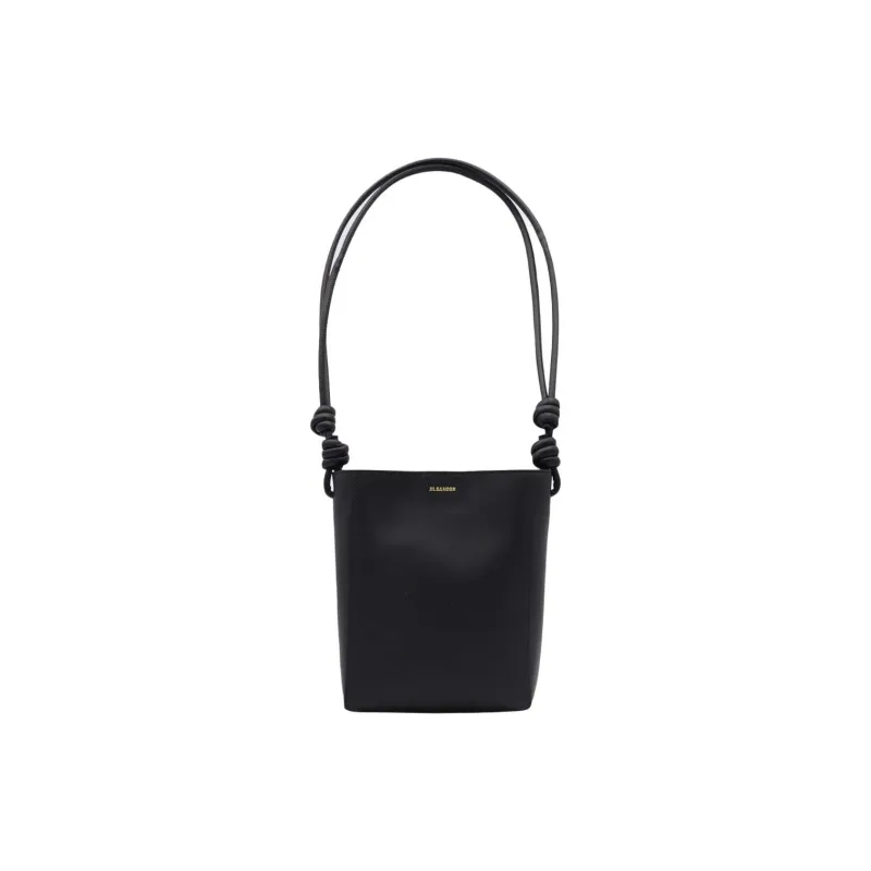 JIL SANDER Logo Printed Knotted Shoulder Bag-0
