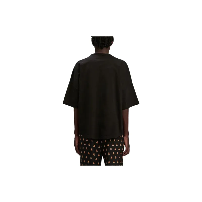 PALM ANGELS Bear In Mind Over Tee 'Black/Brown'-3