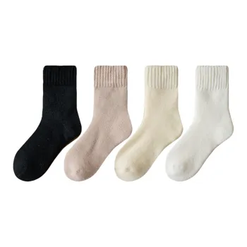PLANDOO Mid-Calf Socks Women's 4 Pack