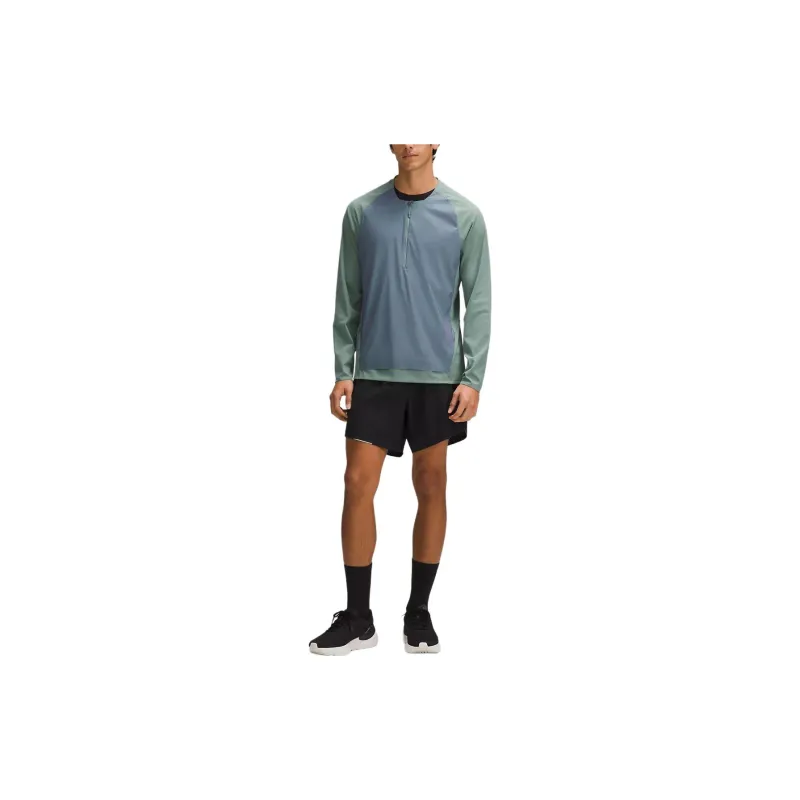 Lululemon Nulu™ Nulux Running Half-Zip T-Shirt Men's The Tide Is Blue-2