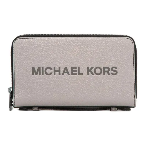 MICHAEL KORS MK Cooper Cow Leather Wallet Men's Pearl Gray