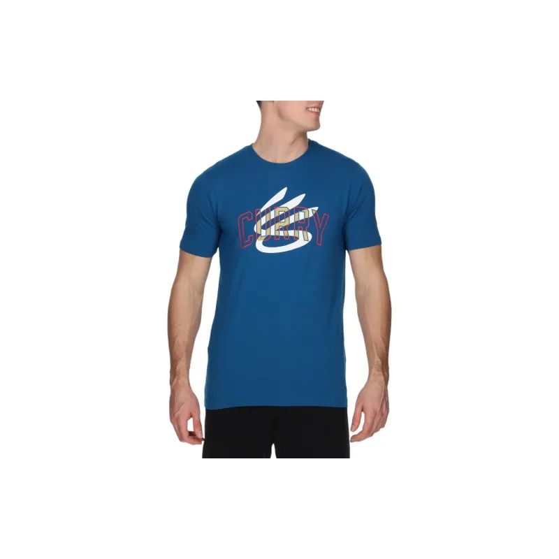 Under Armour Curry Champ Mindset T Shirt Men's Royal Blue-4