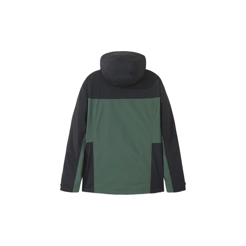 PIONEER CAMP Water Resistant Windproof Breathable Warm Single Layer Hard Shell Windbreaker Jacket Unisex Army Green-1
