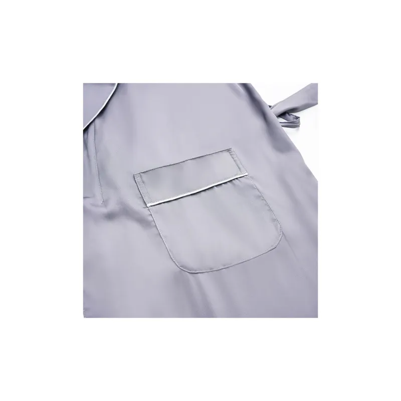 Ordifen Pajama Robe Men's Silver-2