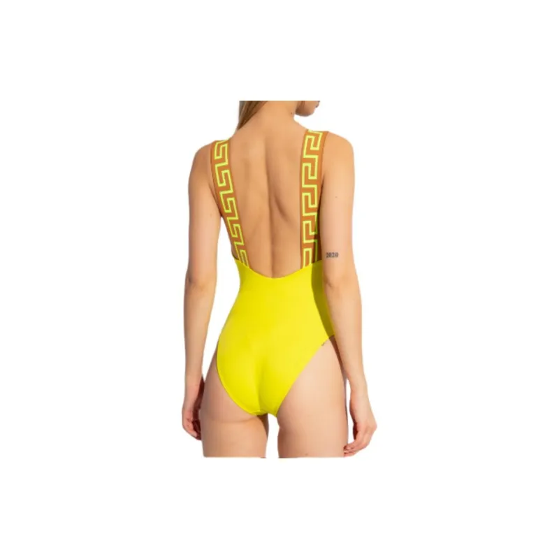 VERSACE Jumpsuit Women's Yellow-3