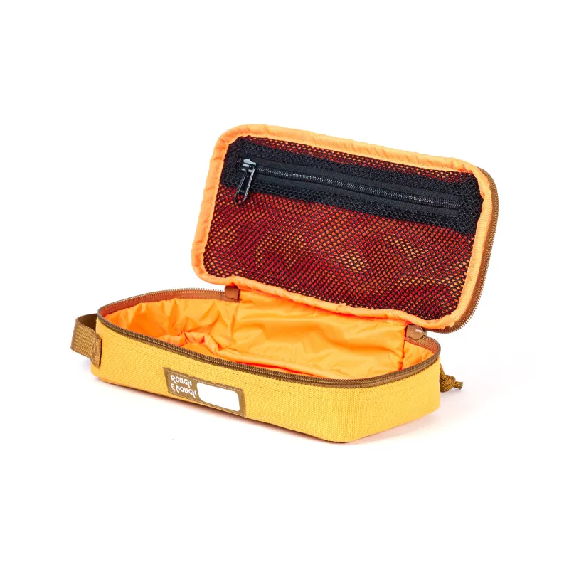 Rough Enough Canvas Bag, Portable Storage Bag Unisex Yellow-1