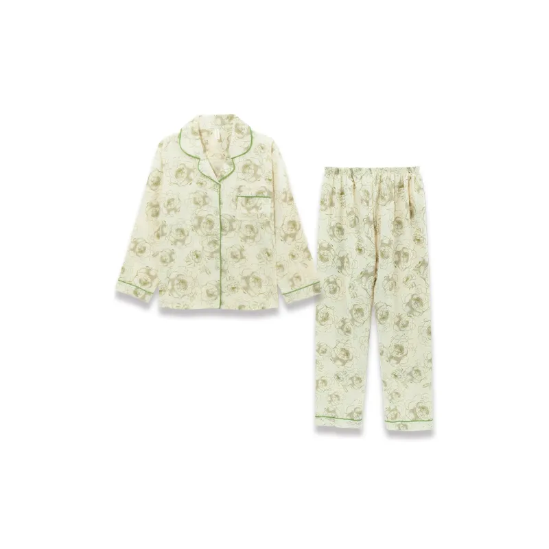 Sleeping Beauty Pajama Set Women's Green-1