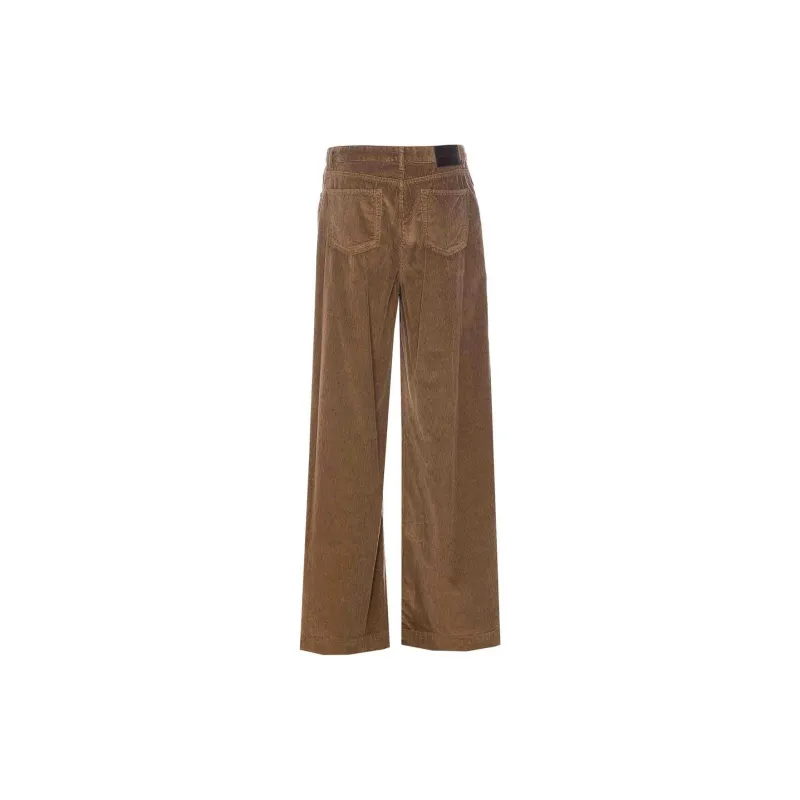 PINKO Wendy Corduroy Palazzo Trousers-1