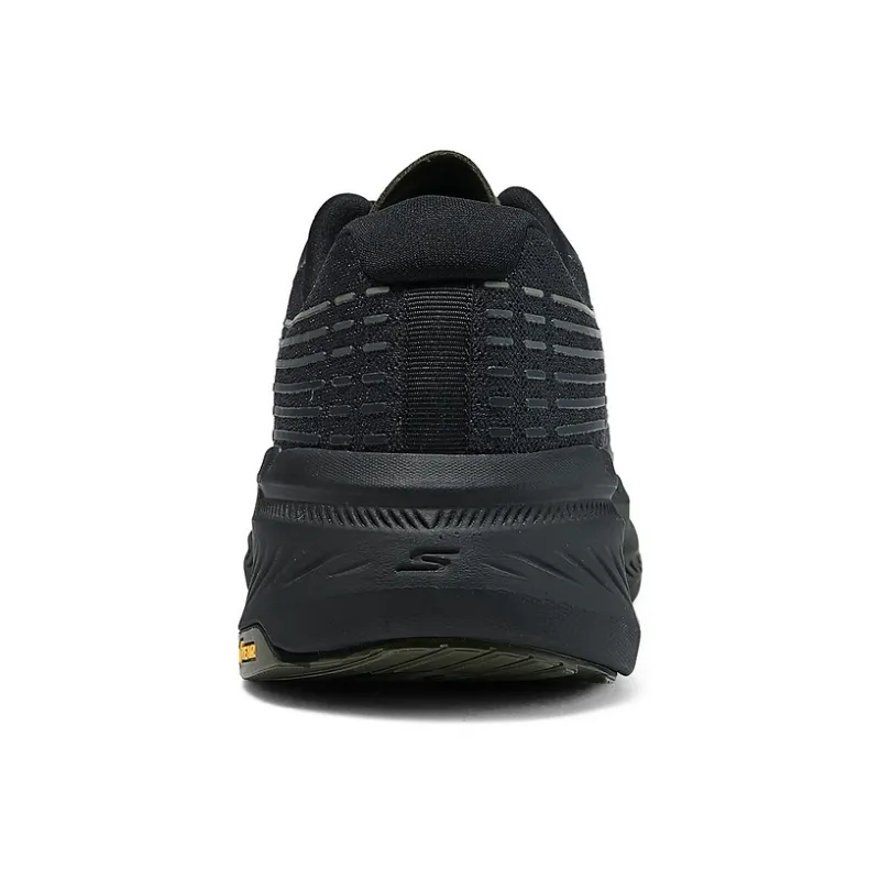 Skechers Max Cushioning Anti Slip And Wear Resistant Breathable Low Top Running Shoes Men's Black-3