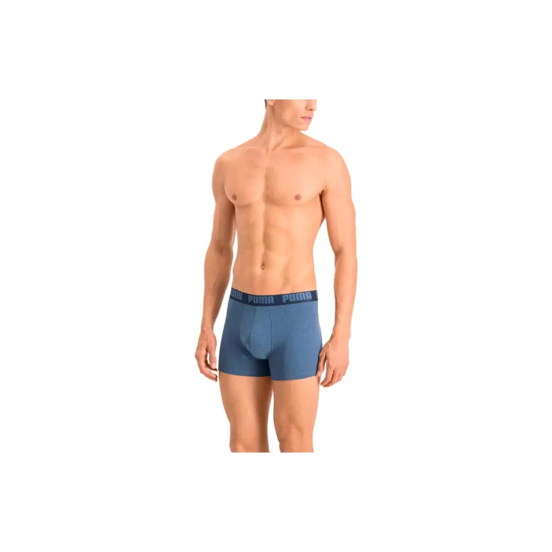 PUMA Basic Men's Boxers 2 Pack Underpants Men's 2 Pack Denim Blue-3