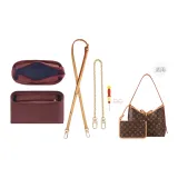 [Combo Clothing Sets]Mother Small Fleece Liner+Daughter Bag Crossbody Leather Strap Modified
