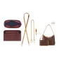 [Combo Clothing Sets]Mother Trumpets Fleece Liner+Child Bag Crossbody Leather Strap Modified