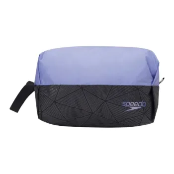 Speedo Waterproof Fabric Storage Bag Unisex Black & Purple