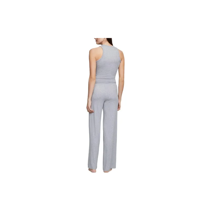 Victoria's Secret Ribbed Modal Tank & Pants Set/Heather Gray Pajama Set Women's Gray-1