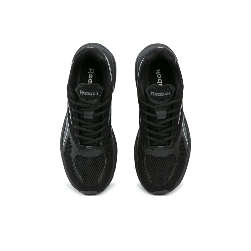 Reebok Wear resistant, Lightweight, Breathable, And Non slip. Low Top Running Shoes Unisex Black Warrior-2