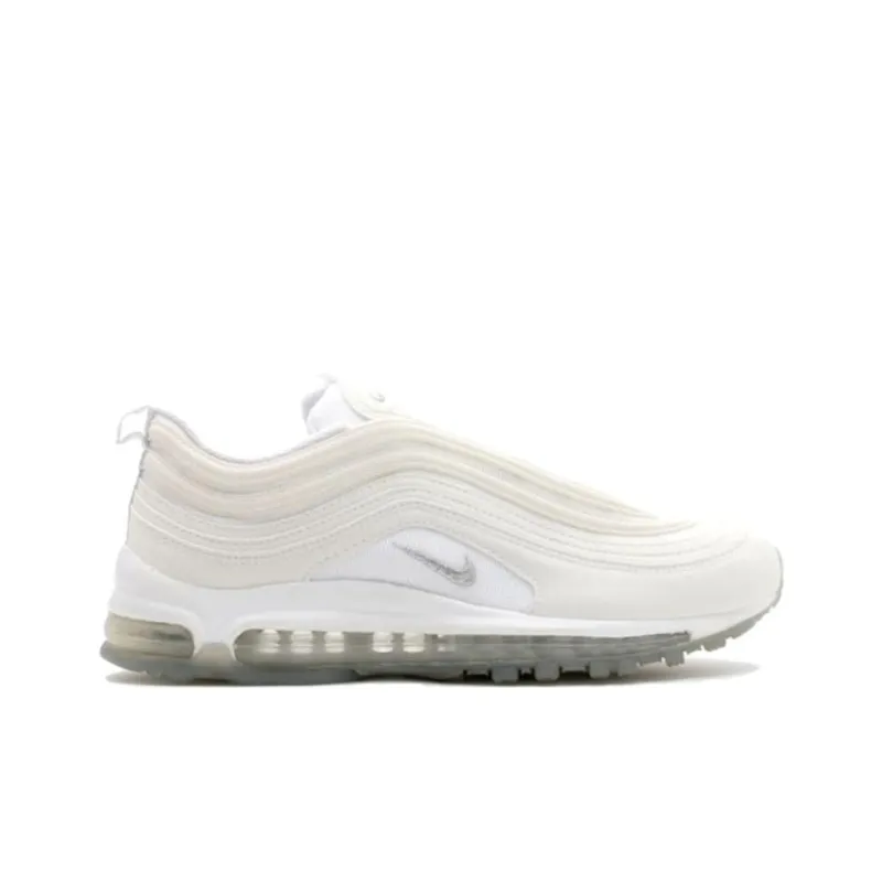 Nike Air Max 97 Cushioning Breathable Low-Top Running Shoes Unisex Ecru-1