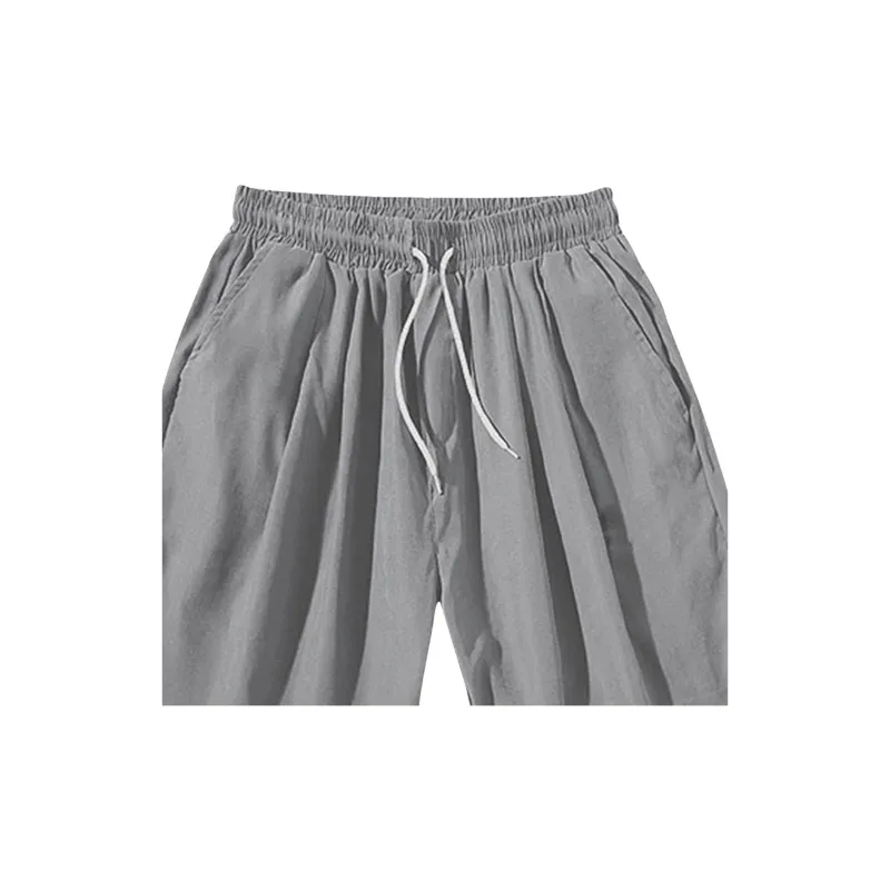 Flowers In Water Pajama Pants Men's Gray-4