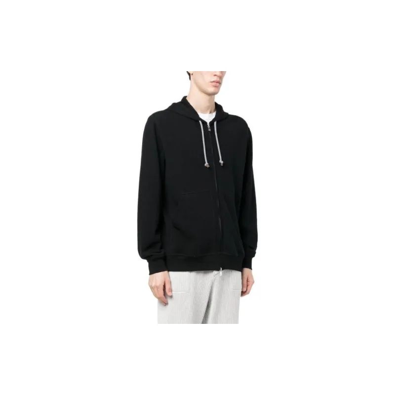 Brunello Cucinelli Zipped Drawstring Hoodie-6