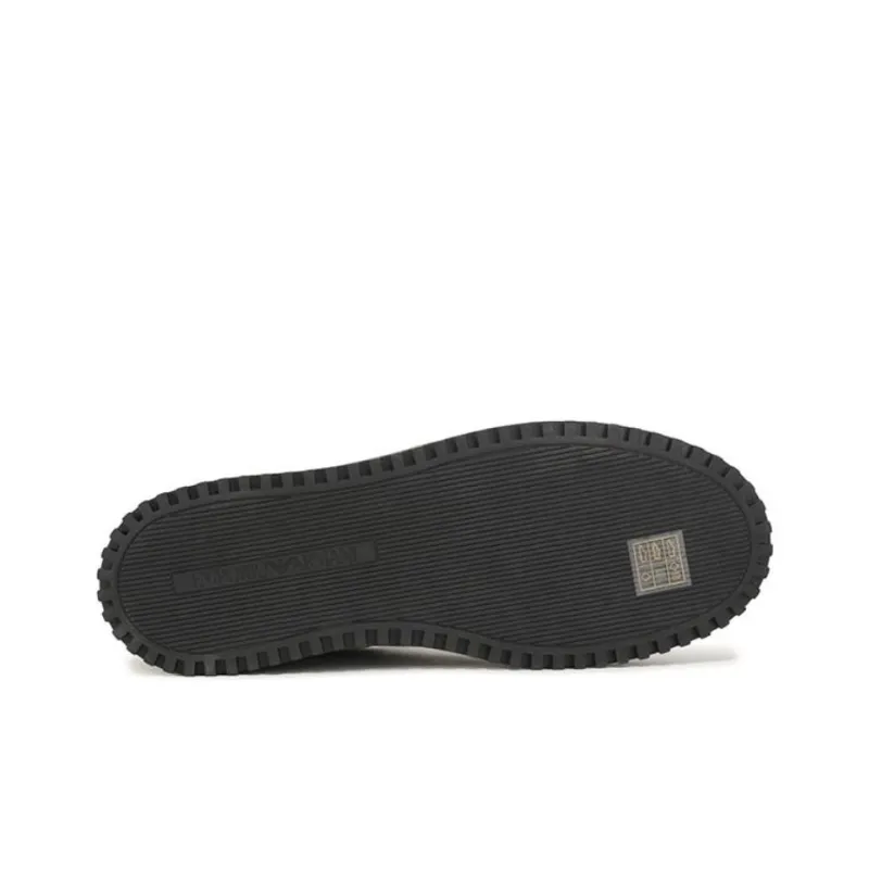 EMPORIO ARMANI Low Top Skateboard Shoes Men's Black-3