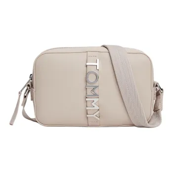 Tommy Hilfiger Polyurethane PU Camera Bag, Shoulder Bag Women's Sand Dune