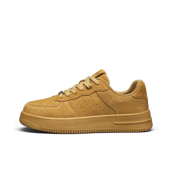 Jeep Classic White Sneakers Wear resistant Lightweight Breathable And Non slip. Skateboard Shoes Men Wheat