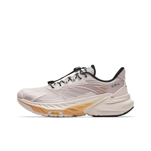 ANTA Running Shoes Women's Low-Top Lotus Grey/Residual Pink/Soft Coral