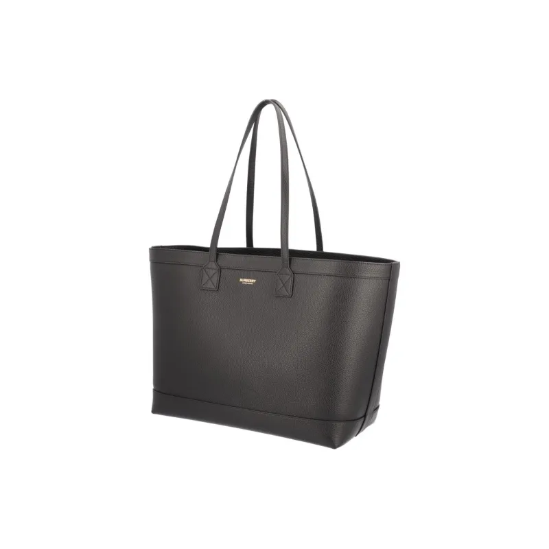 Burberry Leather Tote Bag Shopping Bag Handbag Shoulder Bag Women's Black-1
