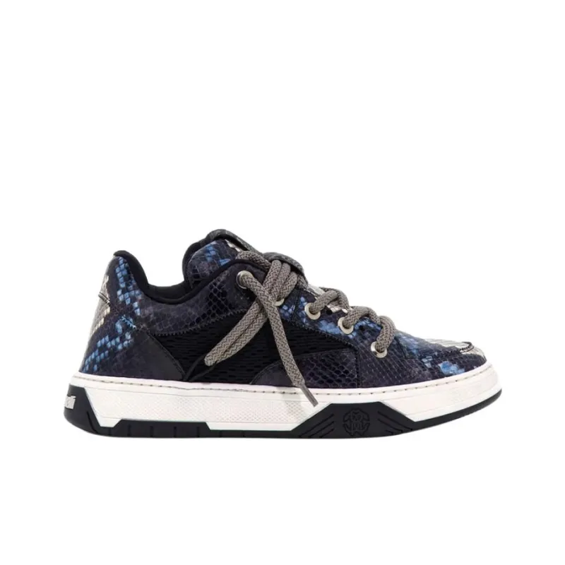Roberto Cavalli Low-Top Skateboard Shoes Men's Blue-1