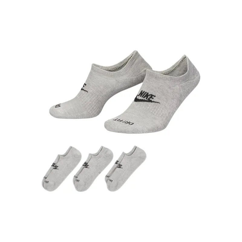 Nike Ankle Socks Unisex 3 Pack Dark Gray-1