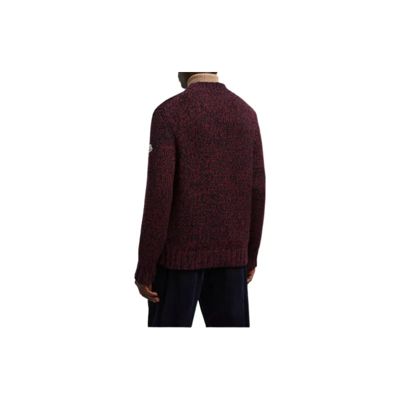 Moncler Logo Patch Long Sleeved Knitted Sweater-3