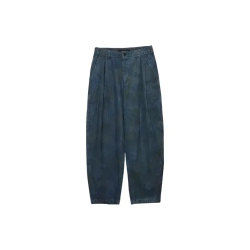 RAYSHOW Jeans Men Navy Blue
