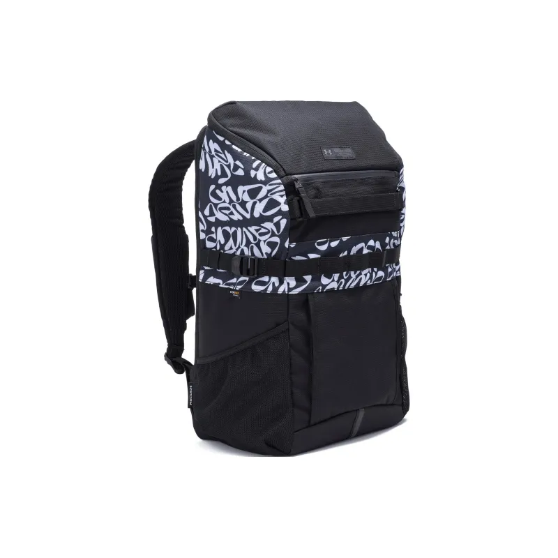 Under Armour Polyester Backpack Regular Unisex Black & Navy Blue-0