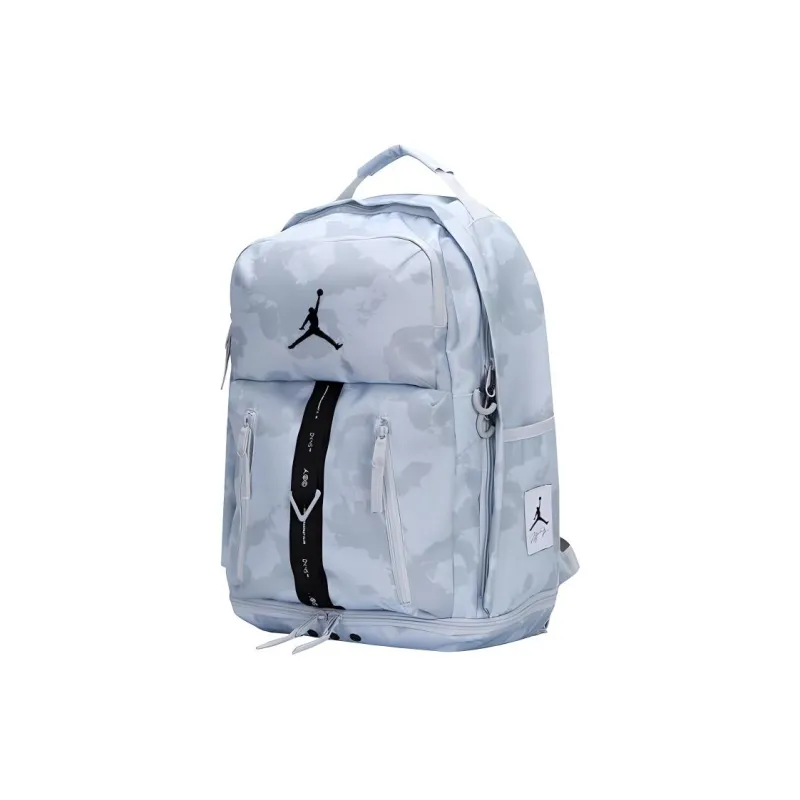 Jordan Polyester Backpack Medium Size Unisex Light Blue-1