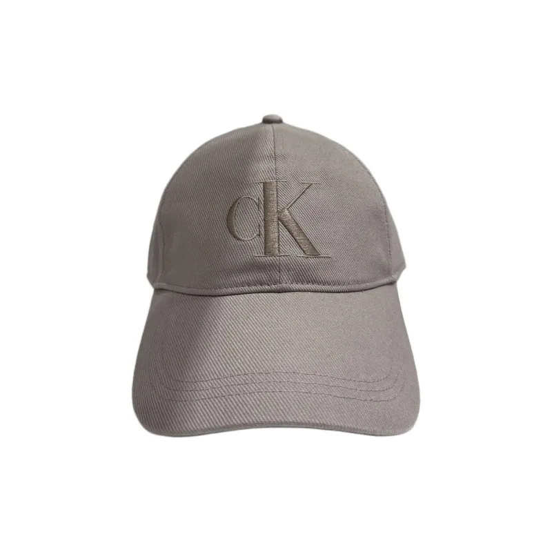 CALVIN KLEIN Cotton Baseball Caps Unisex Gray-0