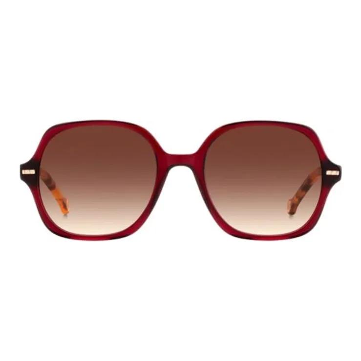 CarolinaHerrera Plastic Square Sunglasses Women's Brown-1