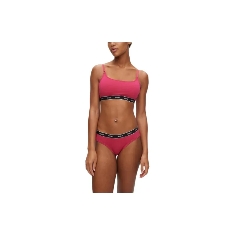 HUGO BOSS Three-Pack Of Stretch-Cotton Briefs With Logo Waistbands Underpants Women's 3 Pack-1